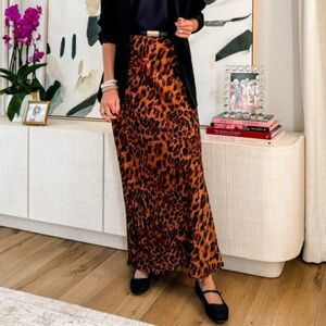 A New Day Brown Black Maxi Skirt Cocktail